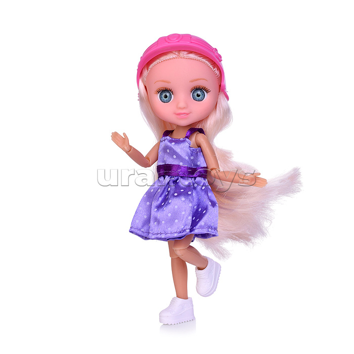 Кукла "Полина на самокате" с аксессуарами, в коробке