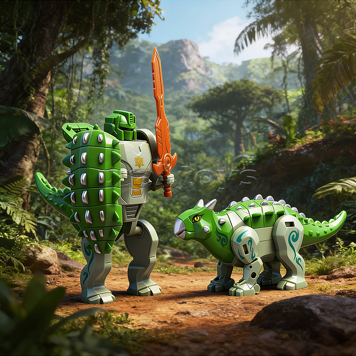 Робот "Мегадино" трансформирующийся, в коробке