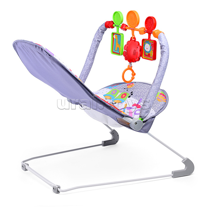 Шезлонг детский "Зоопарк-2" в коробке