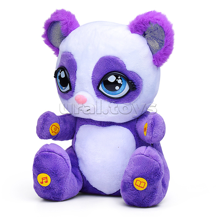 Мягкая игрушка "Панда" 25см, интерактивная игрушка "Сказочница"