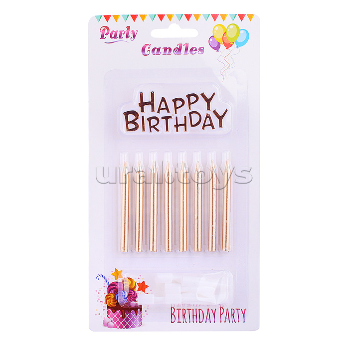 Набор свечей праздничных "Happy birthday!" Набор свечей праздничных "Happy birthday!"
