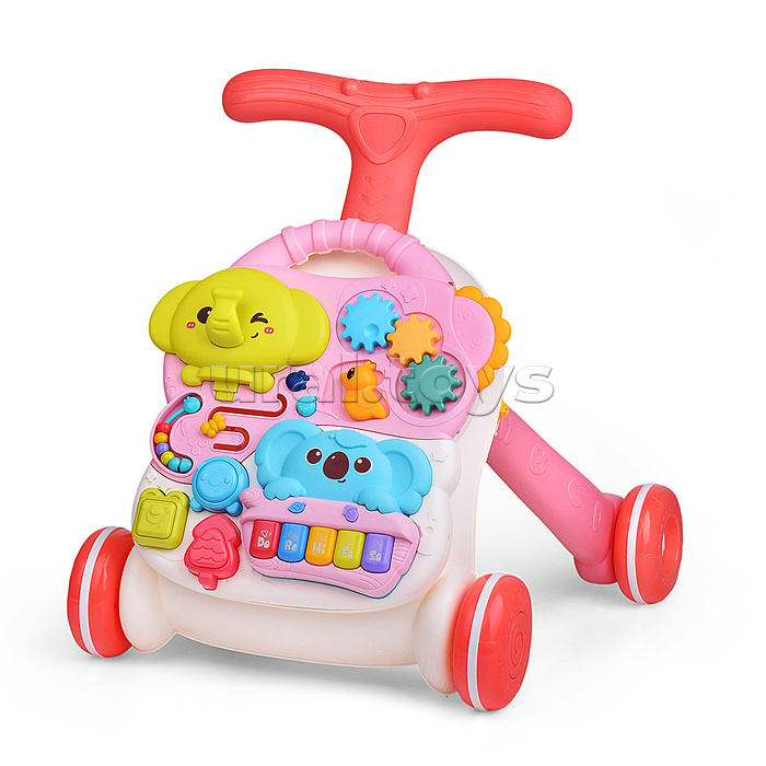 Игровой центр-Каталка "Слоник и коала" цвет розовый, 3 в 1 в коробке Игровой центр-Каталка "Слоник и коала" цвет розовый, 3 в 1 в коробке