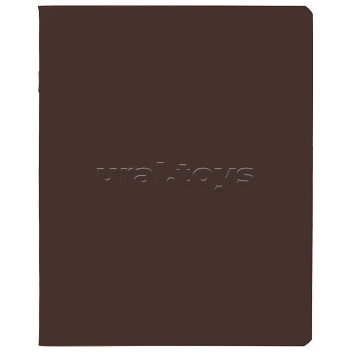 Тетрадь 96л. клетка "Каштановый мед" А5 на скобе Soft-touch SoloMatte