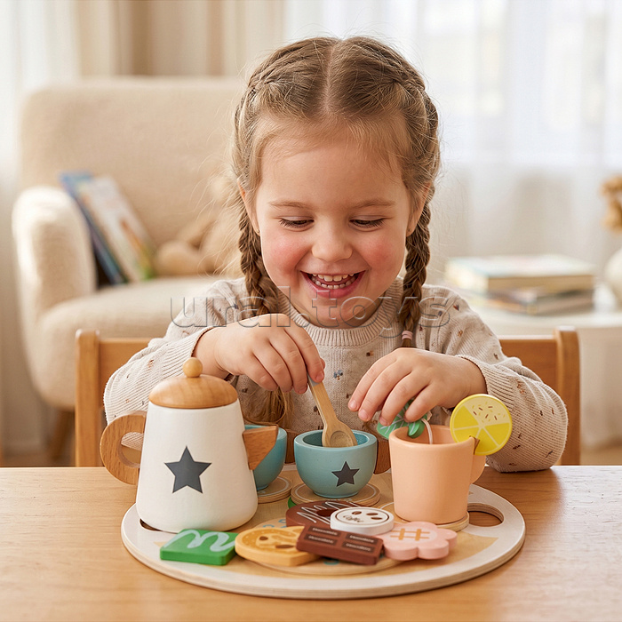 Набор посуды "Чайный набор" (бежевый)