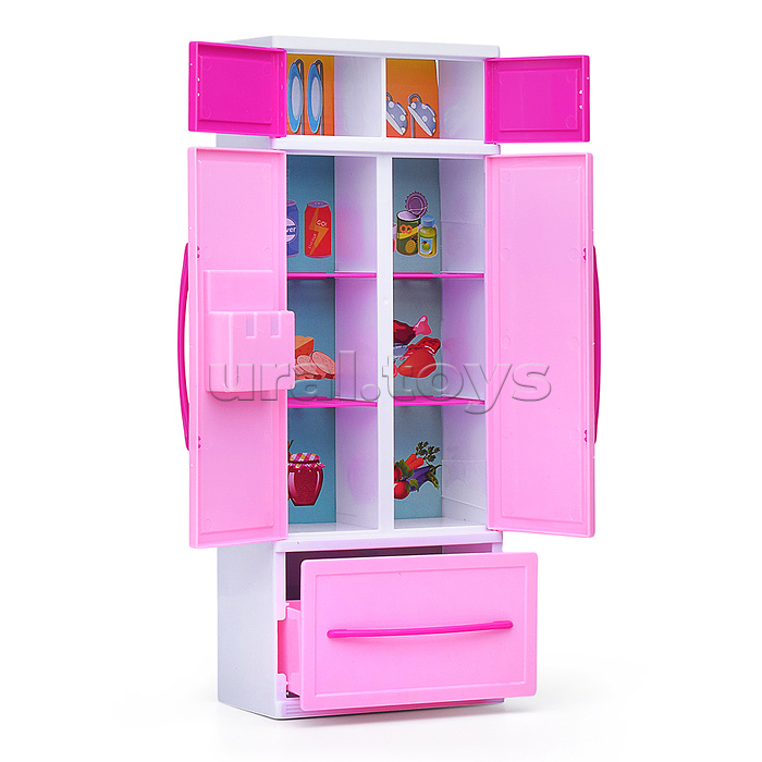 Набор мебели для кукол "Обеденная зона" розовая, в коробке