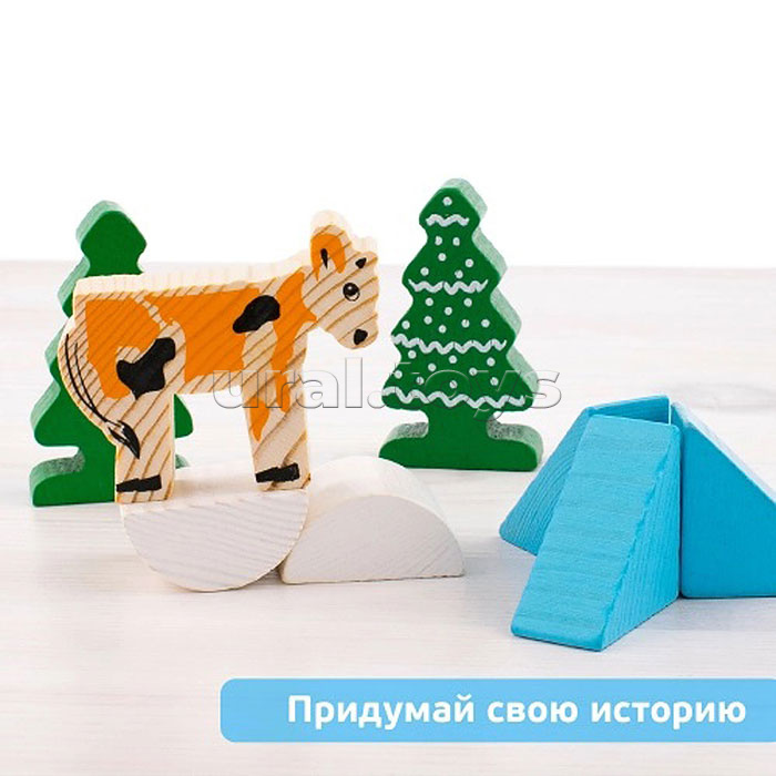 Конструктор "Сказки. Зимовье зверей" (17 деталей)