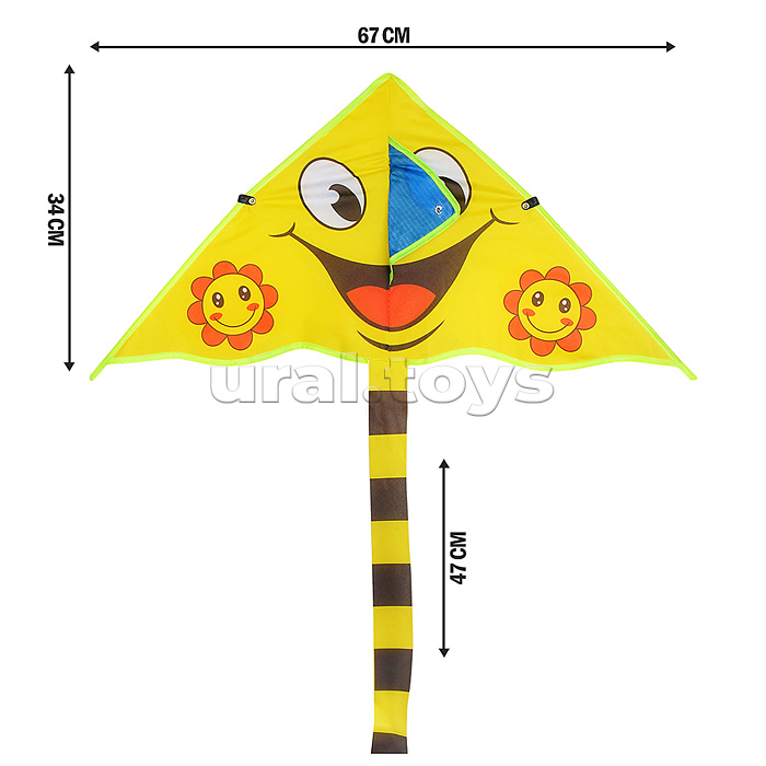 Змей воздушный "Веселый смайл"