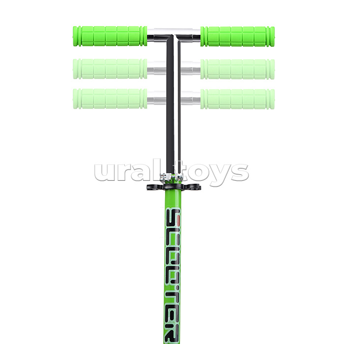 Самокат 2-х кол., зеленый, d 200 мм., PU, в коробке