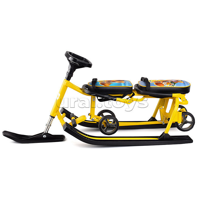 Игрушка Снегокат детский 507 "TWINS BABY Wheel" для двоих (Слоненок)