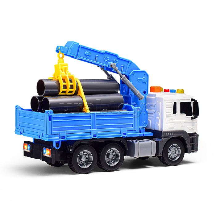 Машина "СтройЭнергия" 1:16 (свет, звук) в коробке (цвет синий)