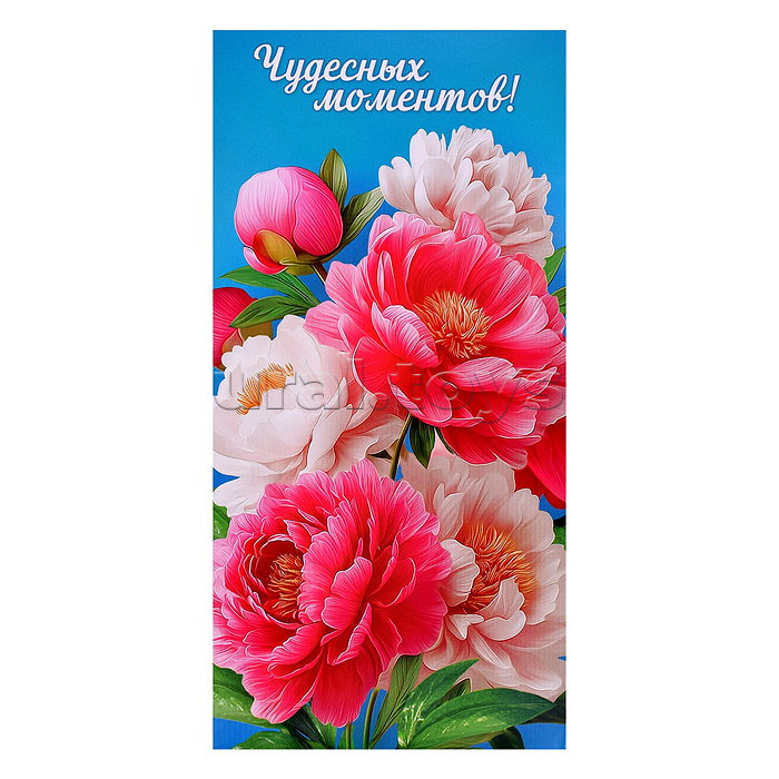 Конверт для денег ОКЛ (без отделки, с лаком) "Чудесных моментов"