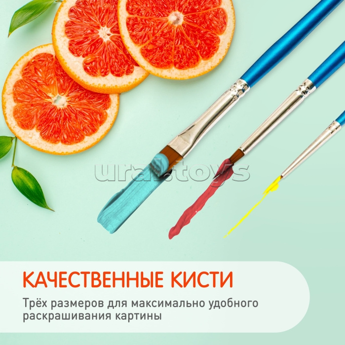 Картина по номерам 30х30 "Морской пейзаж" (18 цветов)