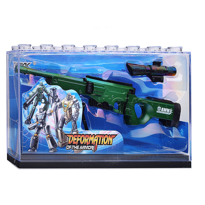 Робот трансформирующийся в оружие, в коробке