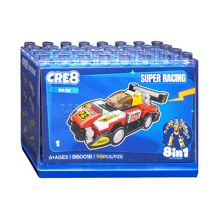 Конструктор "Робот-суперкары" 8 в 1 в коробке