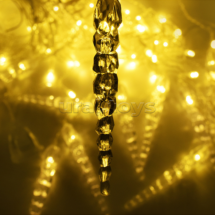 Электрогирлянда Бахрома, 3м, 96 ламп, теплый