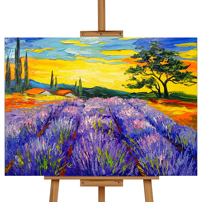 Набор для рисования "Картина по номерам 30*40 см. Лавандовое поле"