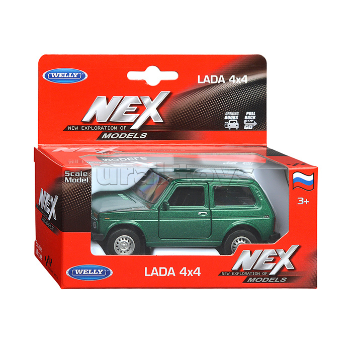 Машинка 1:38 LADA Niva, пруж. мех., цвет в асс.