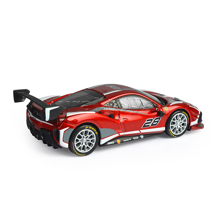 Гоночная машинка die-cast Ferrari - 488 Challenge EVO 2020, 1:43, красная