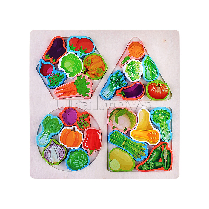 Пазл-вкладыш "Овощи"