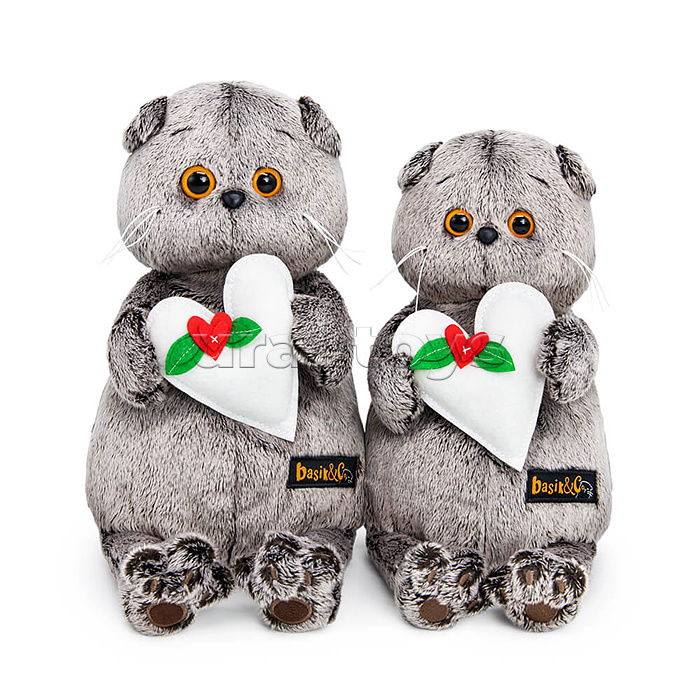 Кот Басик с весенним сердцем