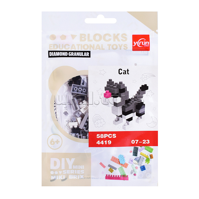 Конструктор "Животные" в ассортименте, в пакете