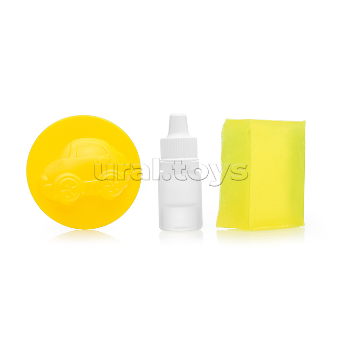 Мыло своими руками цветное, в банке "Ананас"