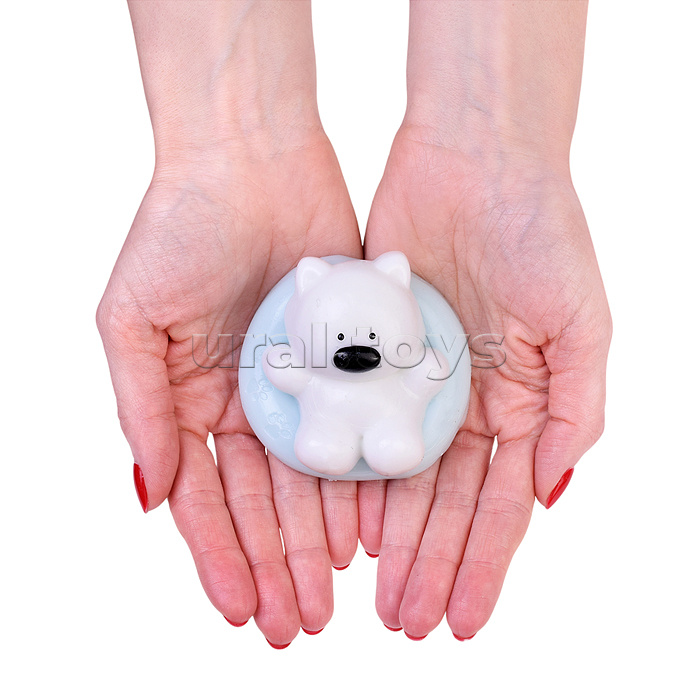 Игрушка-антистресс "Белый мишка"