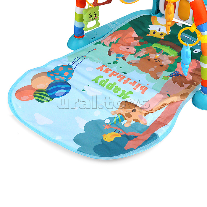 Коврик развивающий "Праздник у зверят" в коробке