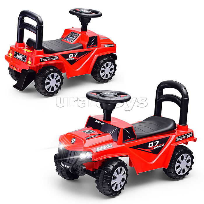 Каталка детская "Super car" (цвет красный)