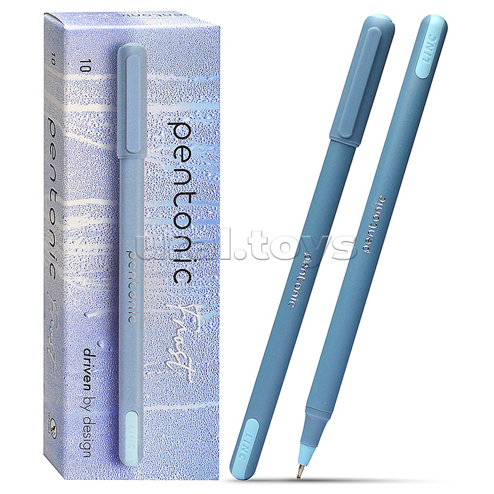 Ручка шариковая Pentonic Frost синий 0,7 мм голуб. кругл. корп. игольчатый наконечник Ручка шариковая Pentonic Frost синий 0,7 мм голуб. кругл. корп. игольчатый наконечник
