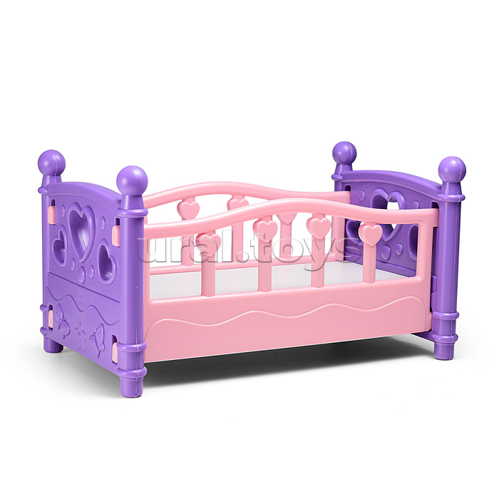 Кровать для кукол (37*21*21 см) пластмассовая