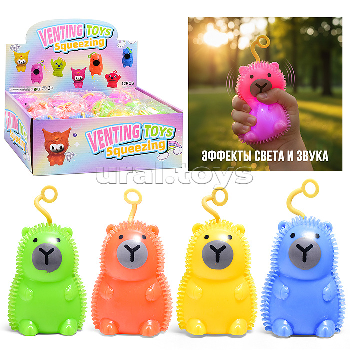 Игрушка-пищалка "Капибара" в коробке