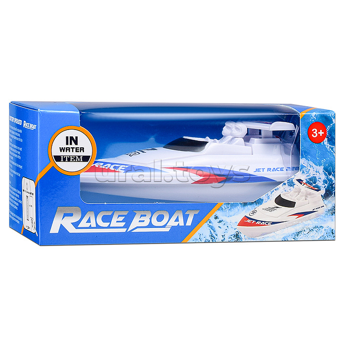 Лодка "Синее море" на батарейках, в коробке