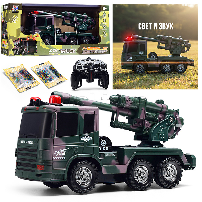 Машина "Военный грузовик" р/у, 27 MHz.  в коробке