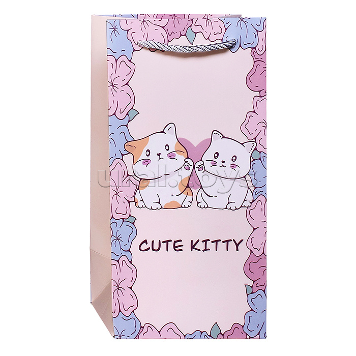 Пакет подарочный "Нежный подарок" 24,5*12*10см.