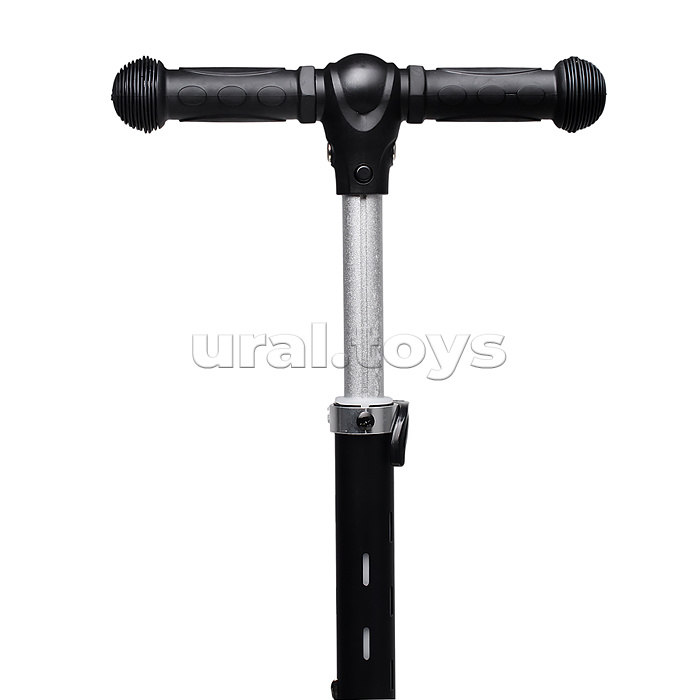 Самокат трёхколёсный ROCKET светящиеся колеса PU, дека, рулевая стойка, цвет черно-зеленый