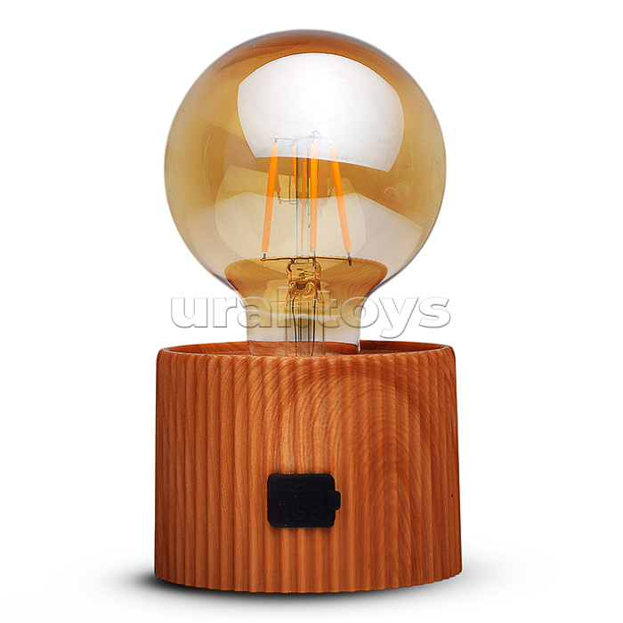 Светильник "Лампочка" (цвет коричневый) в коробке