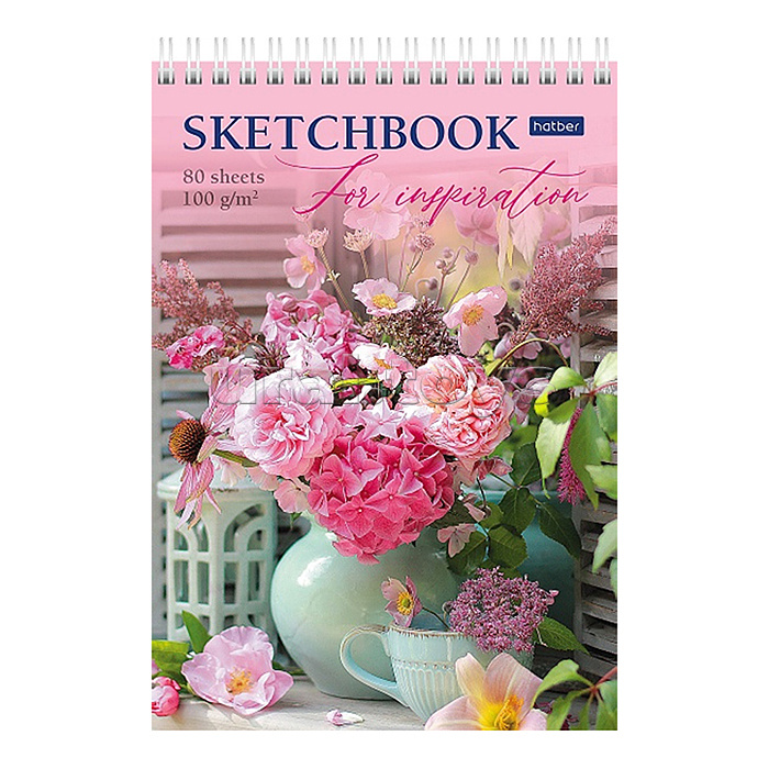 Блокнот SketchBook 80л А5ф "Летний букет"