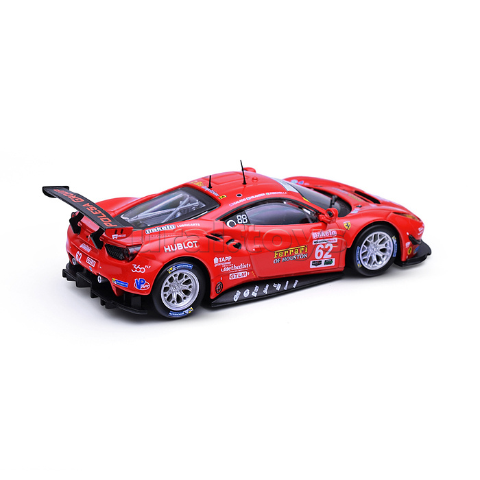 Гоночная машинка die-cast Ferrari - 488 GTE 2017, 1:43,  красная