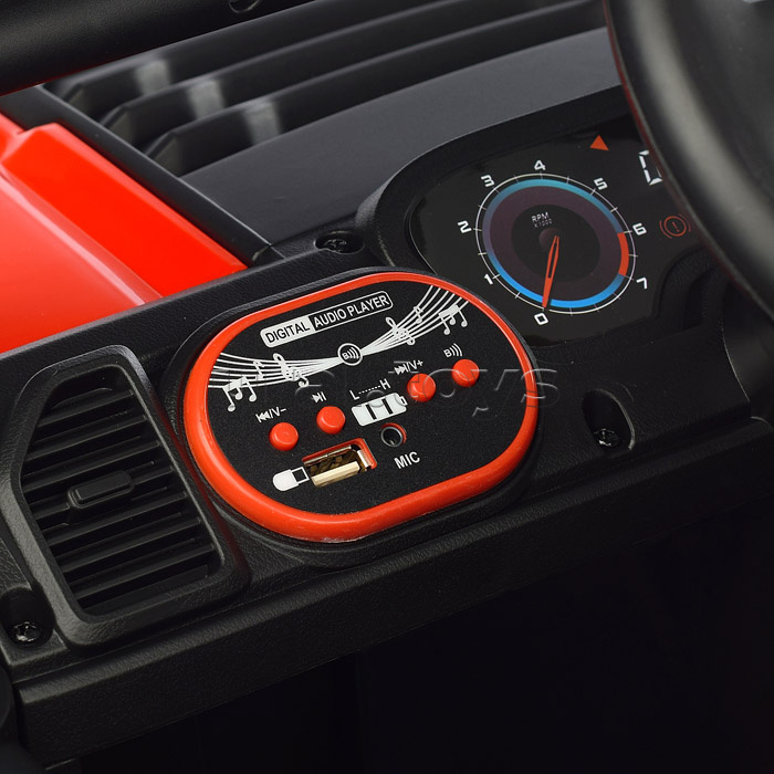 Электромобиль "Круиз" на аккумуляторе, с р/у управлением, в коробке (красный)