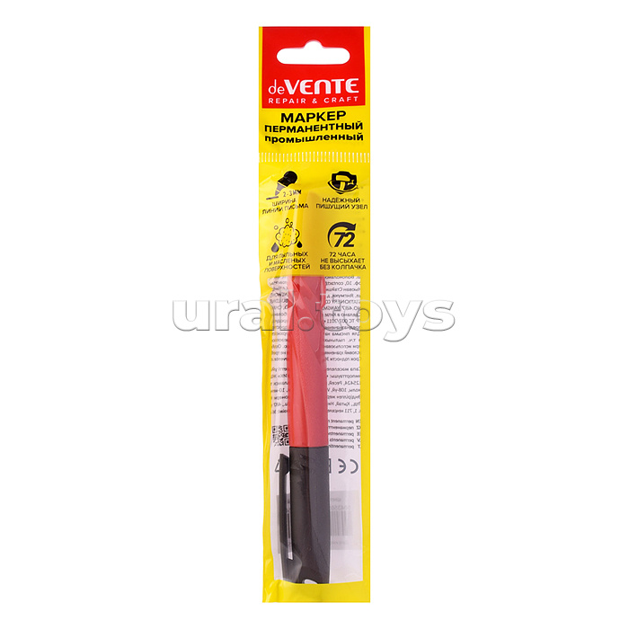 Маркер перманентный "Repair&Craft" для строительных работ, пишущий узел устойчив к загрязнению