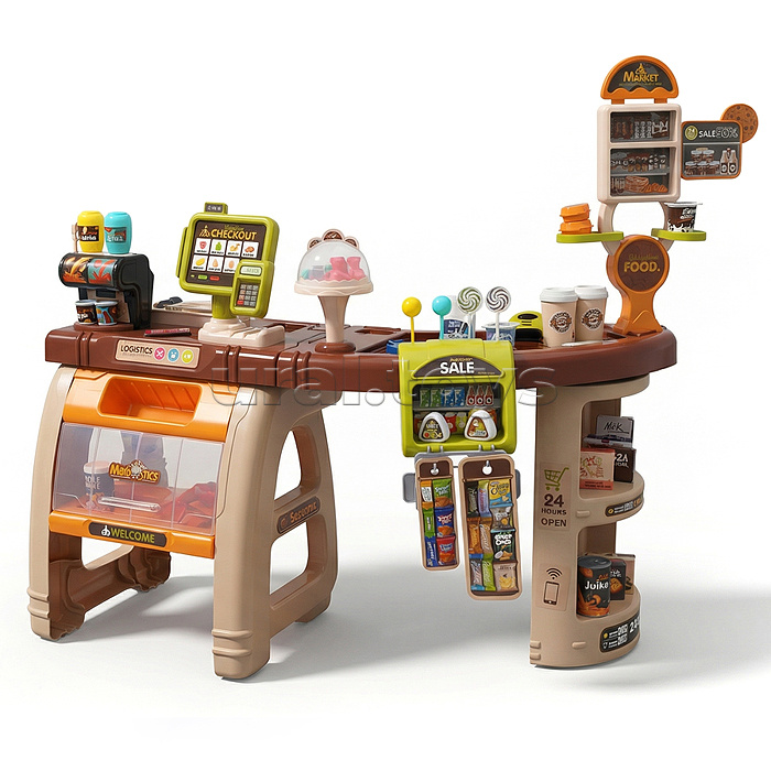 Игровой набор "Супермаркет" (свет, звук) в коробке