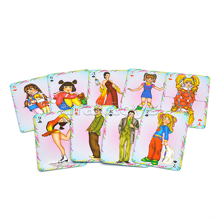 Карты игральные"Для девочек"5*7,5/36 к