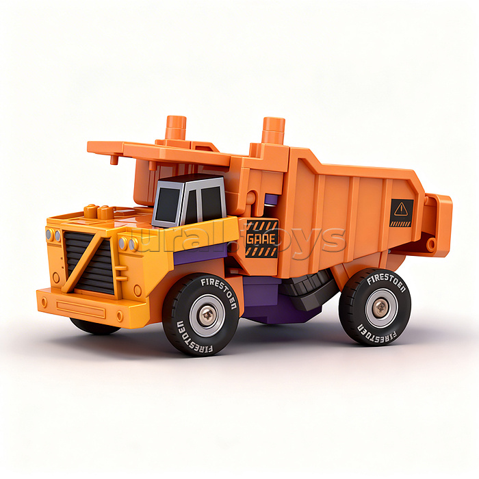 Робот трансформирующийся в спец технику, в коробке