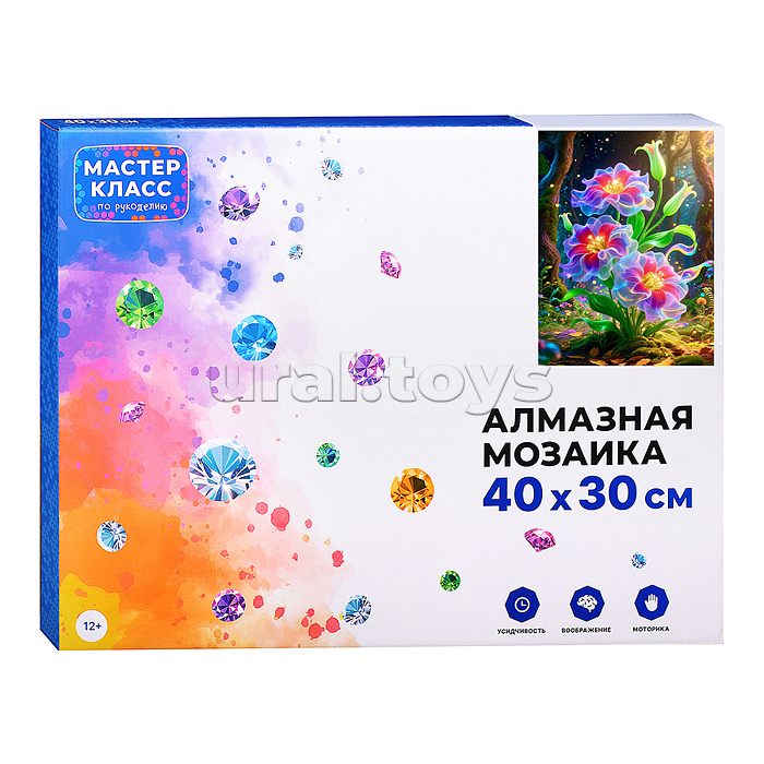 Мозаика алмазная "Танцующие цветы" 30*40 см