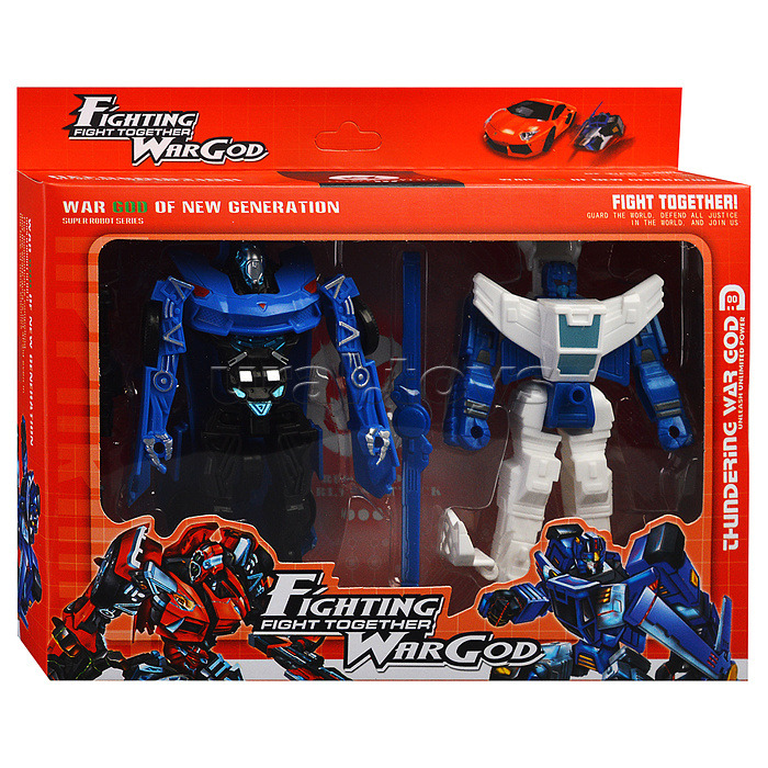 Набор роботов "Бои титанов" трансформирующихся, в коробке