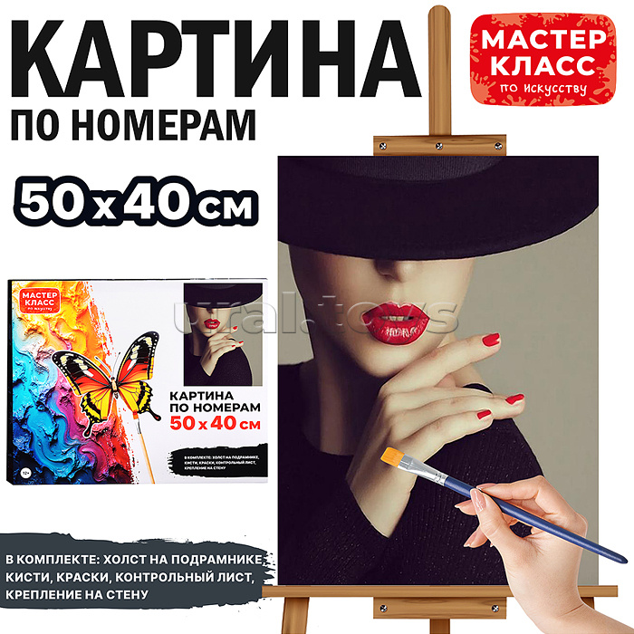 Набор для рисования "Картина по мемерам 50х40 см. Элегантность" Набор для рисования "Картина по мемерам 50х40 см. Элегантность"