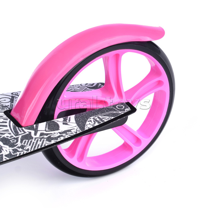Самокат 2-х кол., розовый, PU/ 200 мм, ABEC 7, в коробке