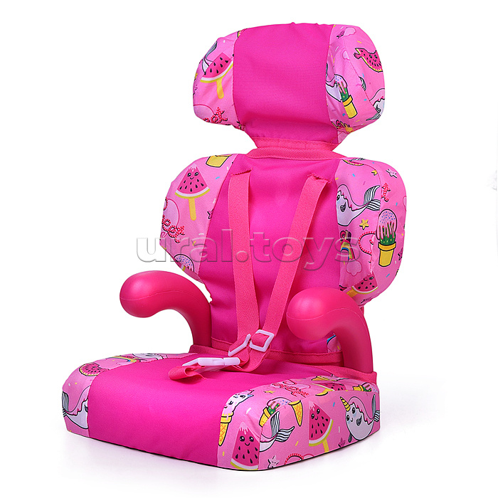 Кресло для кукол, принт розовый мир