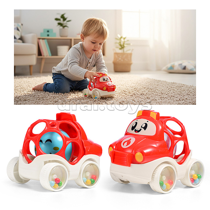 Погремушка "Пожарная машинка" в пакете